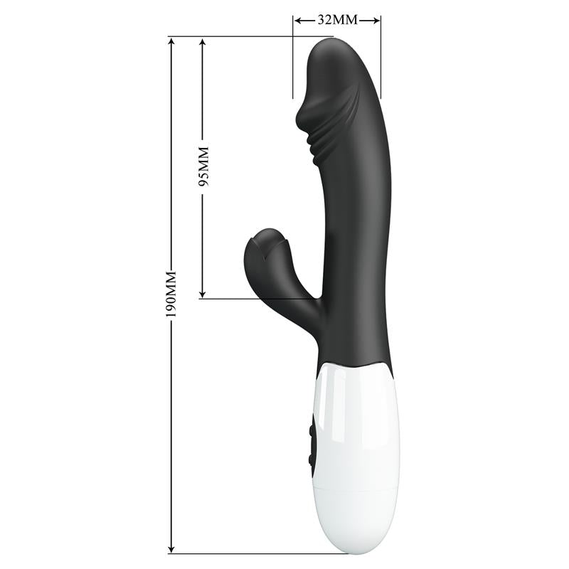 Vibrator Snappy 30 functions Black