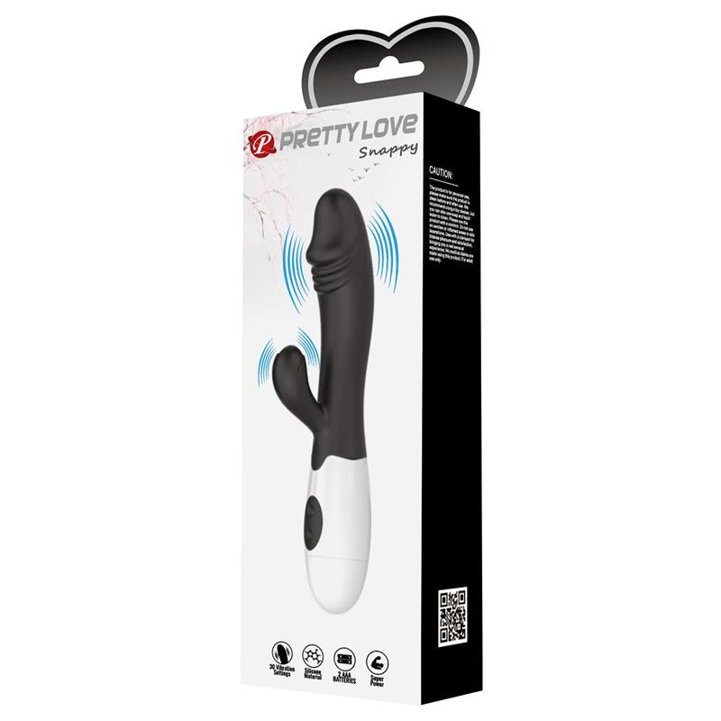 Vibrator Snappy 30 functions Black