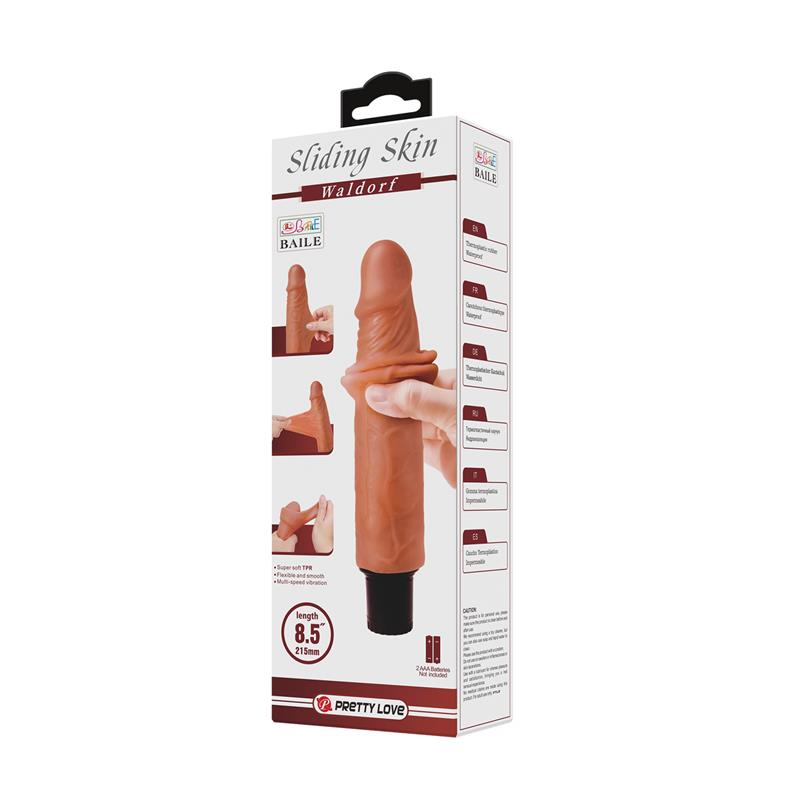 Realistic Sliding skin Dildo Waldorf 85