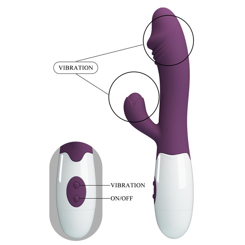 Vibrator Snappy 30 functions Purple