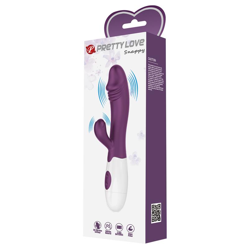 Vibrator Snappy 30 functions Purple