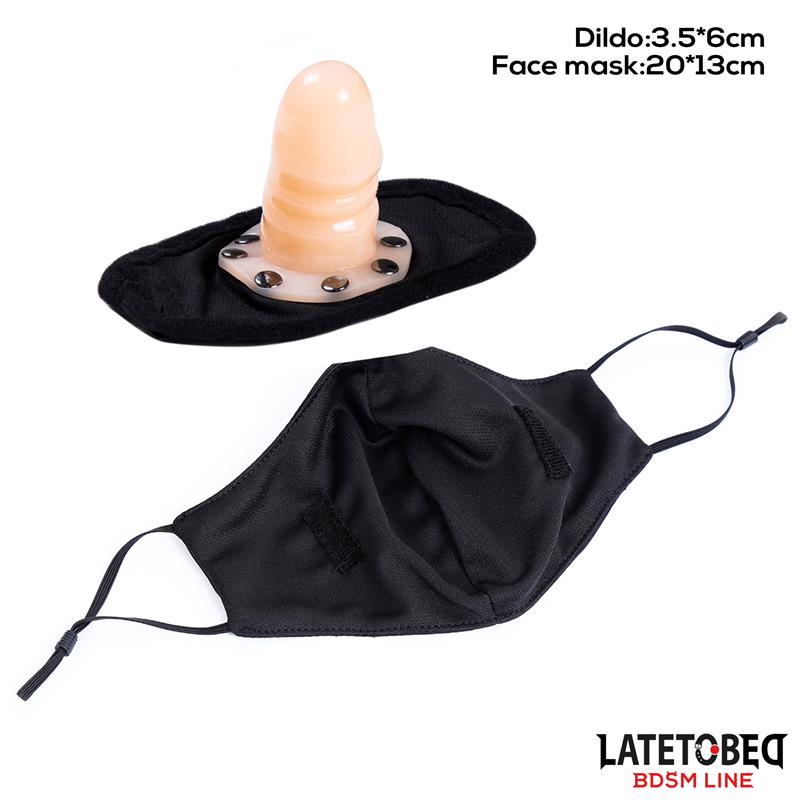 Face mask with 6 cm Detachable Dildo