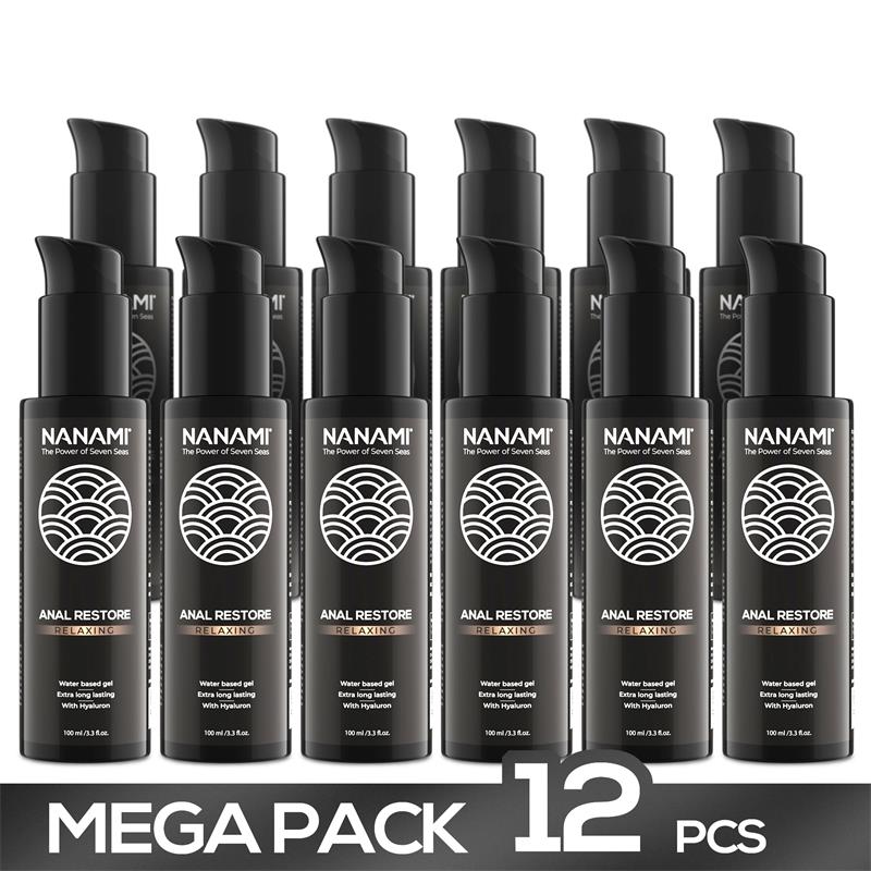 Pack 12 Water Base Lubricant Gel Anal Restore 100ml