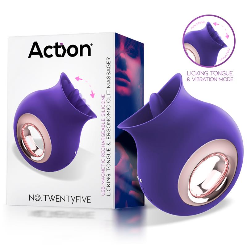 No TwentyFive Licking Tongue and Vibrator Clitoris Massager