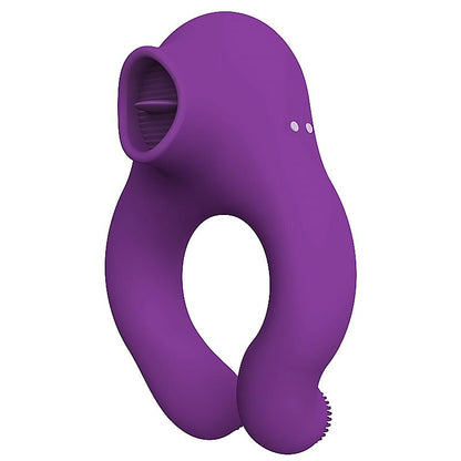 Fenda Vibrating Ring with Licking Tongue and Remote Control 3 Motors Magnetic USB