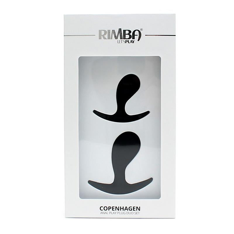 Set of 2 Anatomic Butt Plug Copenhagen Black