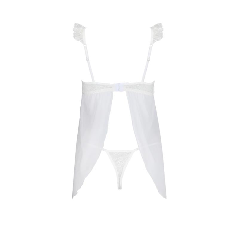 Milagros Chemise and Thong White