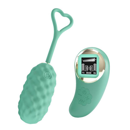 Vivian Vibrating Egg with Digital Screen Remote Control Green