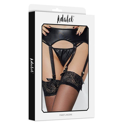 Tina 3 Strips garter and Thong Set