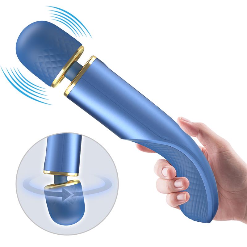 Vibrating Wand USB Silicone Blue