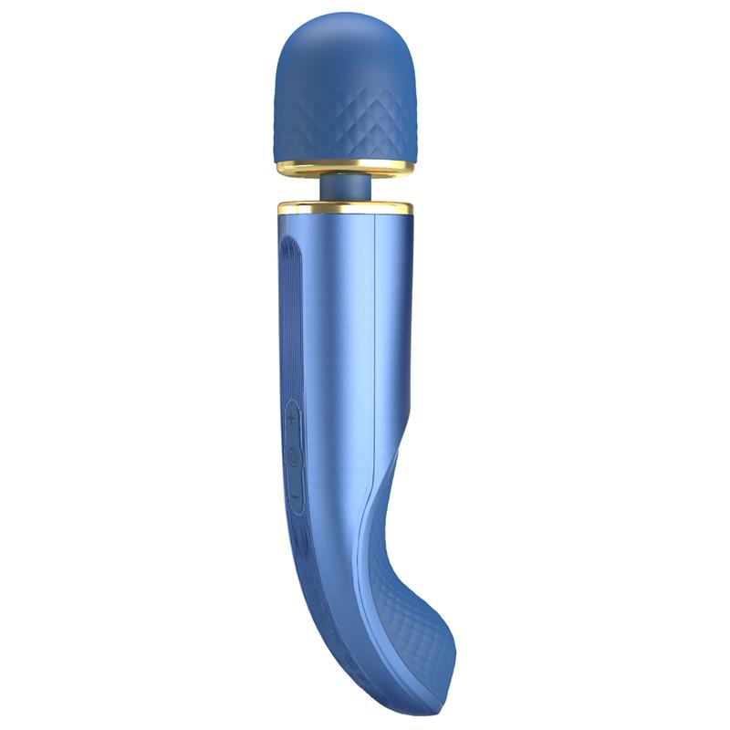 Vibrating Wand USB Silicone Blue