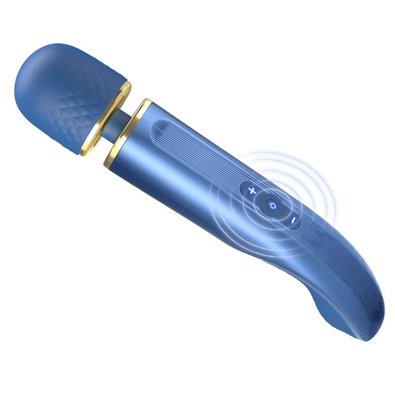 Vibrating Wand USB Silicone Blue