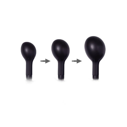 Inflatable Anal Plug with Pump Black