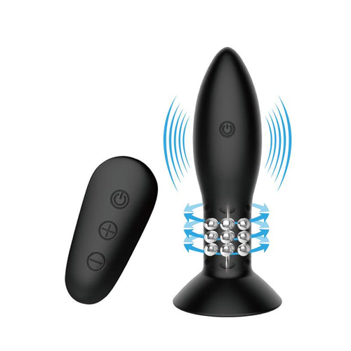 Mr Play butt Plug with Vibration and Rotation Remote Control