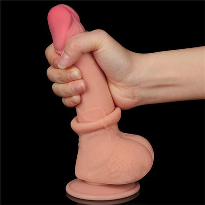 Sliding Skin Dual Layer Dildo 75