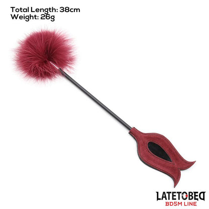 Feather Tickler and Rose Shape Paddle