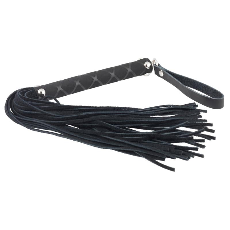 Leather Flogger Black 35 cm