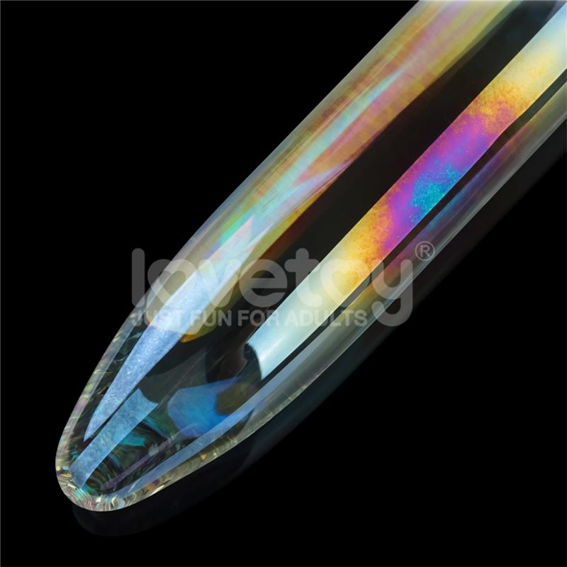 Glow in the Dark Glass Dildo Twilight Gleam Prism Glass