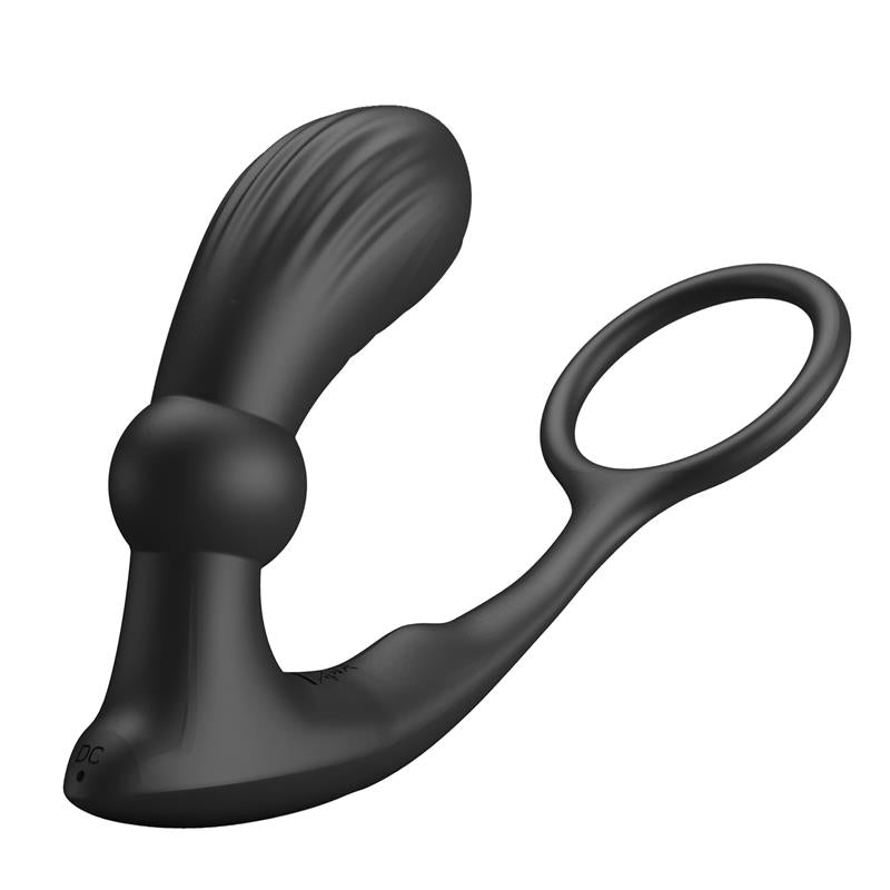 Warren Remote Controlled Vibrating and Pulsating Anal Plug and Penis Ring