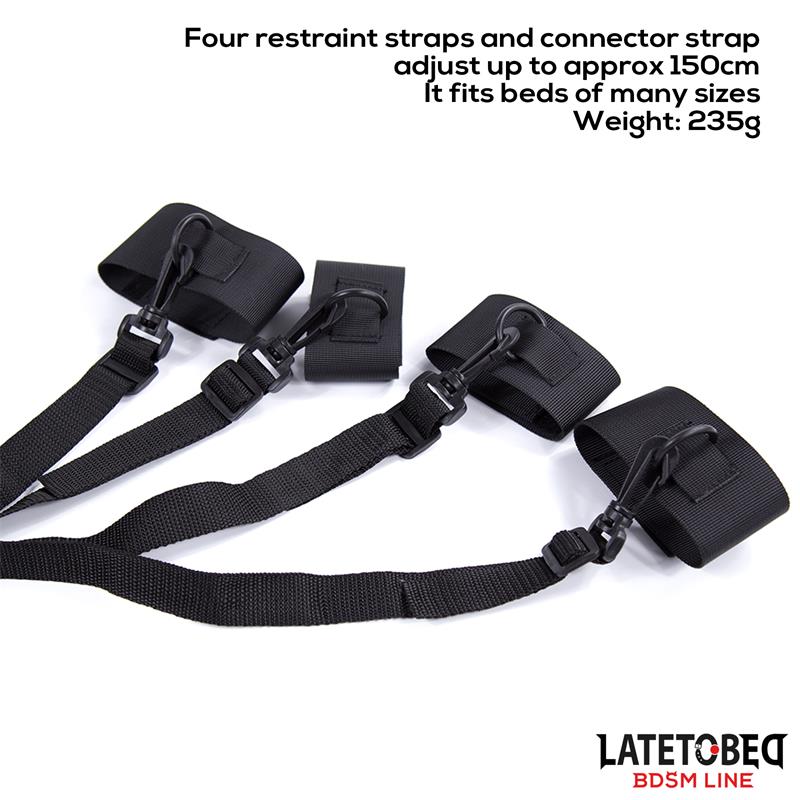 Nylon Velcro Bed Restraints with Plastic Hook