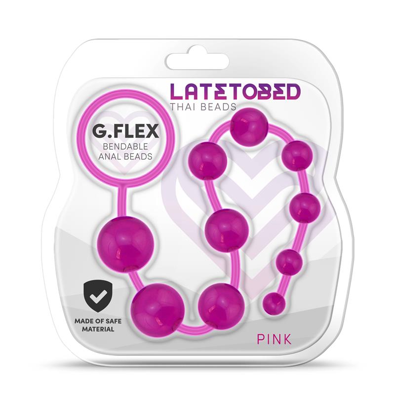 GFlex Bendable Thai Anal Beads Pink