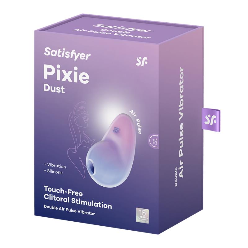 Pixie Dust Clitoris Sucker with Vibration Violet Pink